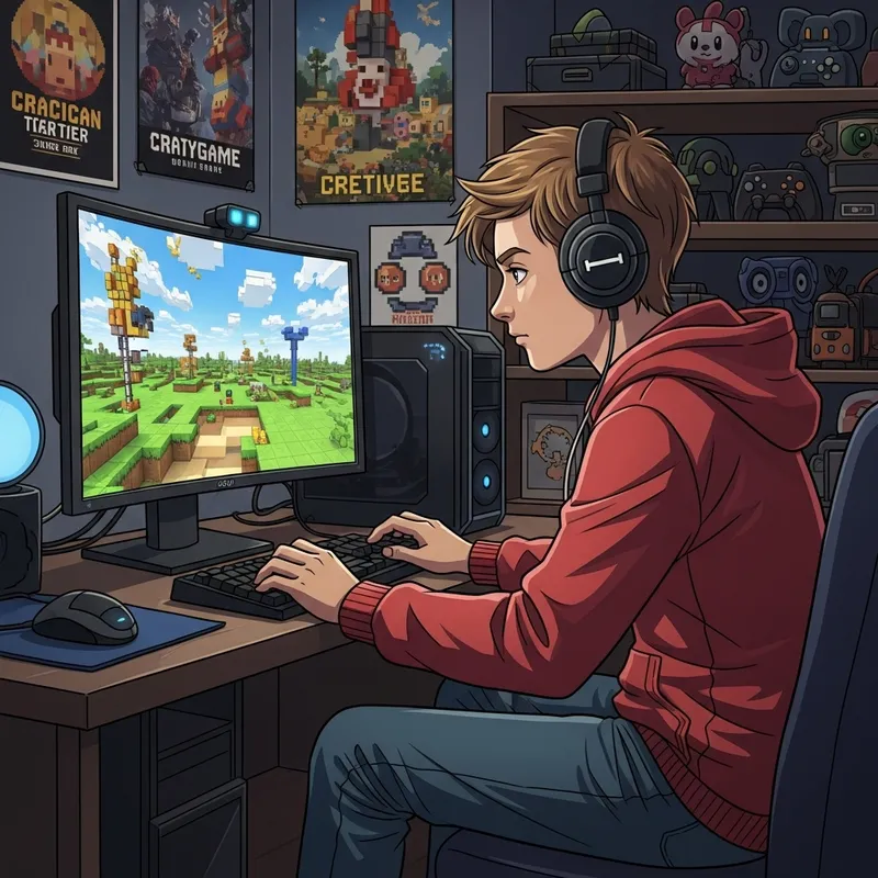 Roblox Gamer | Teen Block-Style Video Game Enthusiast Roblox Gamer | Teen Block-Style Video Game Enthusiast