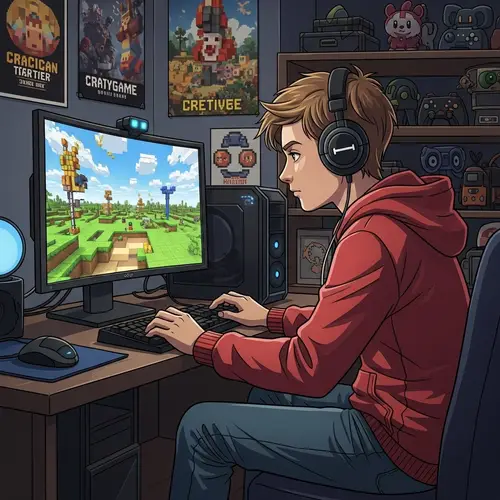 Block-Style Video Game Enthusiast | Teen Gamer Experience