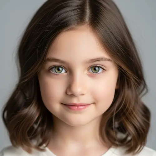 Young Girl with Striking Green Eyes | Natural Beauty Portrait