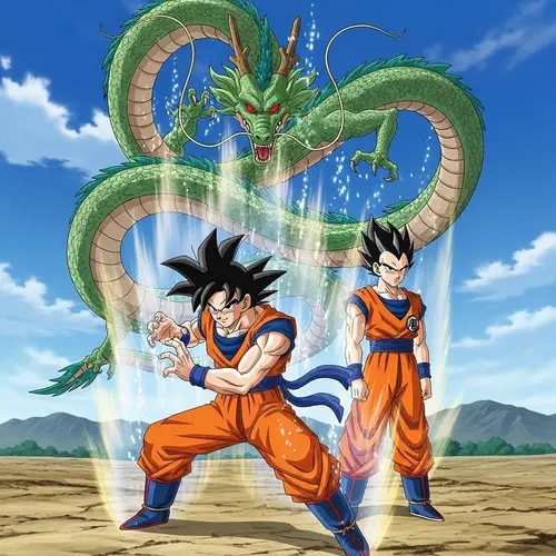 Epic Dragon Ball Anime Scene Art