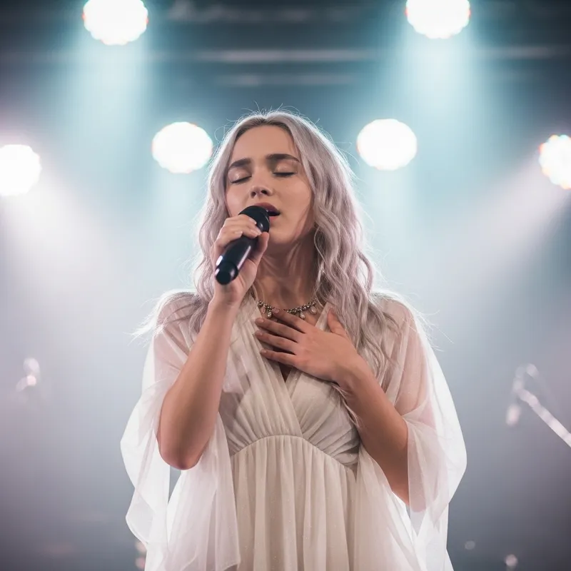 Captivating Aurora: Enchanting Stage Presence | Music Performance