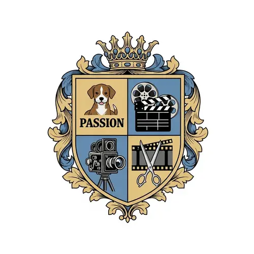 Unique Coat of Arms with Symbolic Quandrants