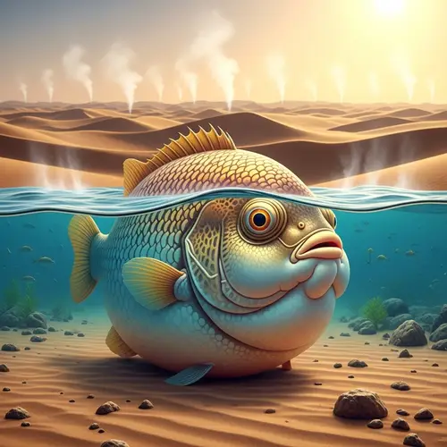 Fat Fish in Desert - An Oddity of Nature