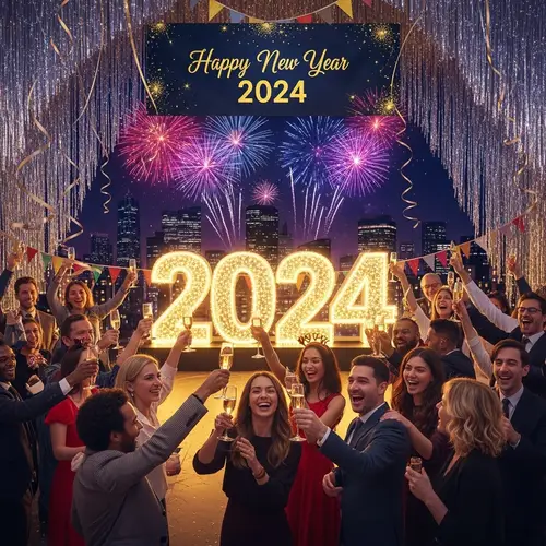 Celebrate New Year 2024 with Fireworks, Cheers & Joy | Event Highlights