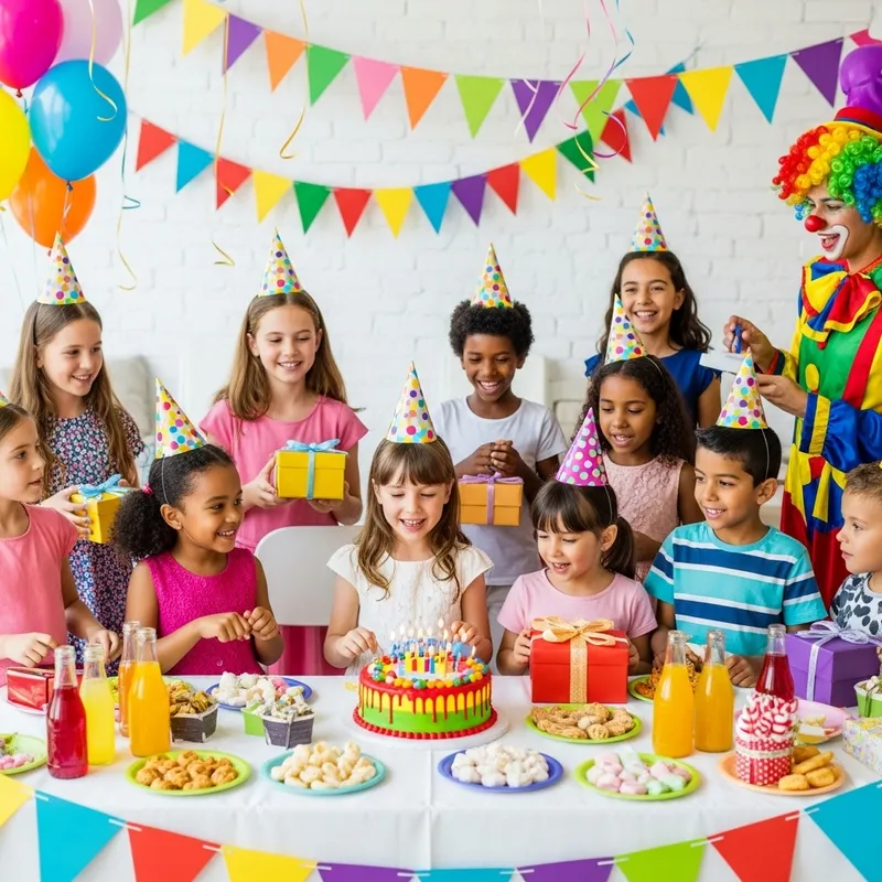 Fun Kids Birthday Fiesta with Clown Entertainment