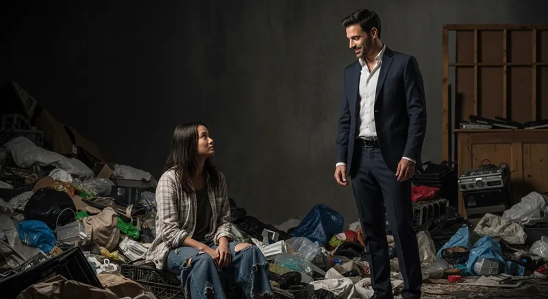 Contrasting Scenes: Elegance Amidst Poverty