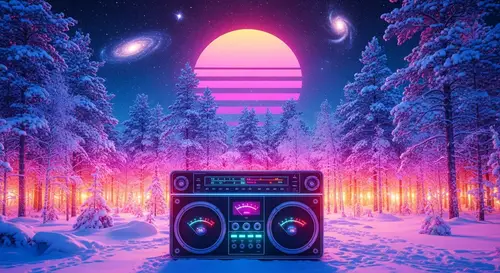 Siberia Synthwave Aesthetics: Retro 80s Music & Celestial Vibes
