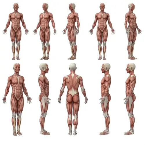 High-Quality 360-Degree View of Human Body | Anatomical Precision