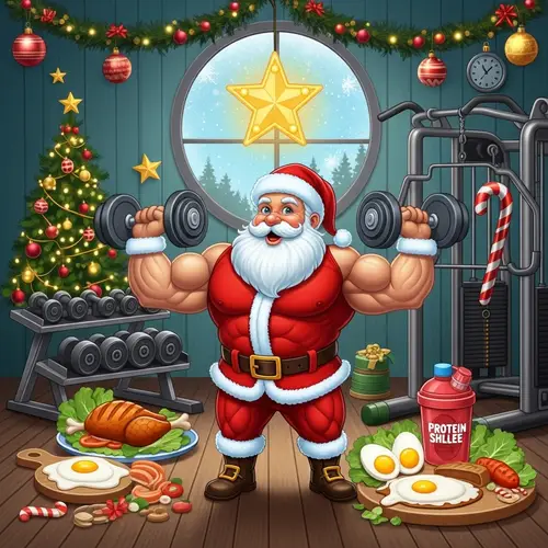 Santa Claus Bulking Season: Festive Fitness with Protein Nutrition
