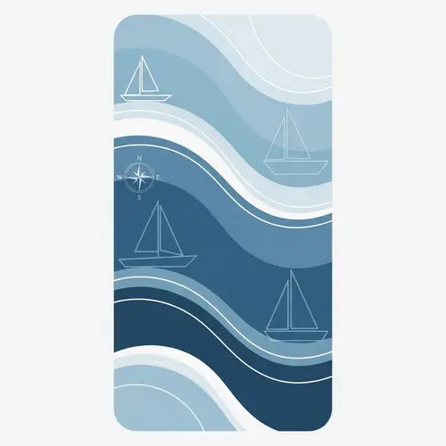Simplistic Water Sports Club Management | Nautical Themed Background
