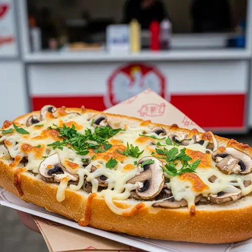 Delicious Polish Zapiekanka: Tasty Street Food with Cheese