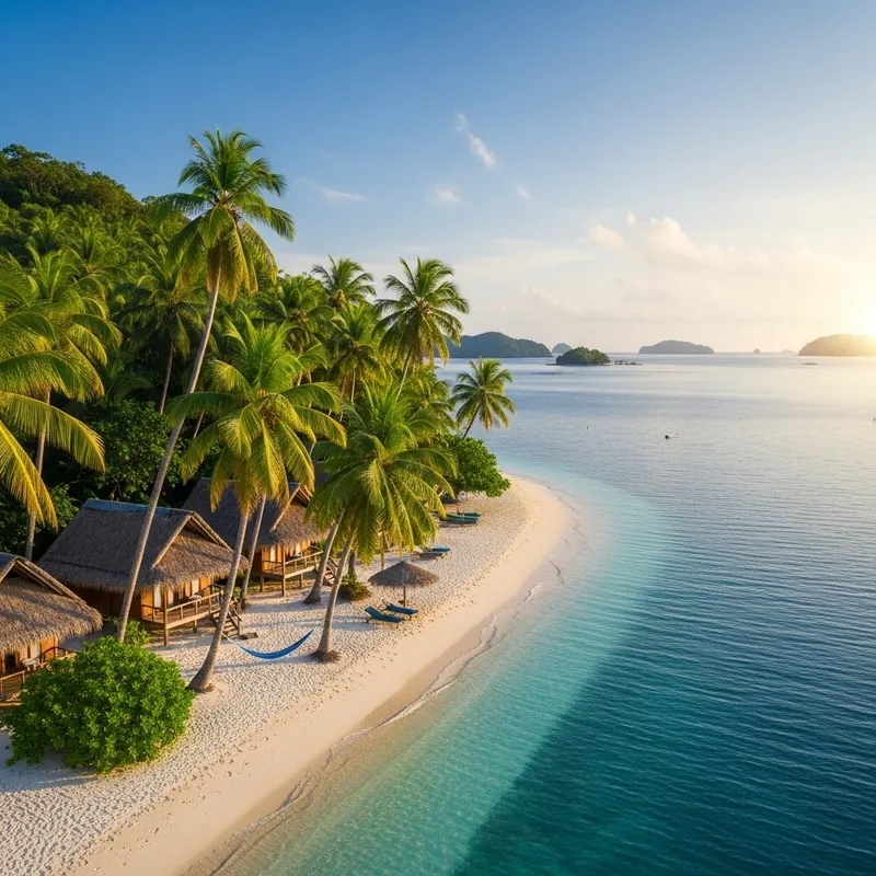 Island Paradise | Emerald Palm Trees, Sandy Beaches & Blue Sea Island Paradise | Emerald Palm Trees, Sandy Beaches & Blue Sea