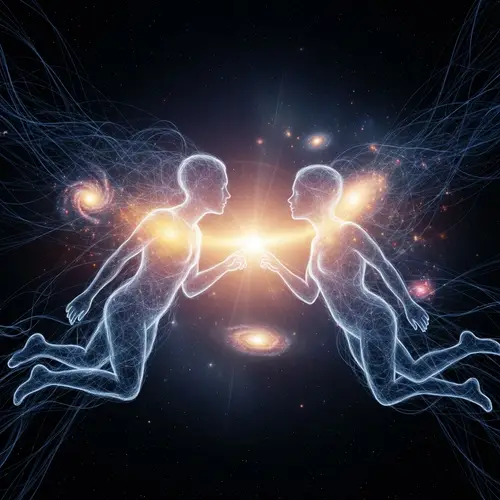 Soul Connection in Cosmos: Deep Spiritual Bond