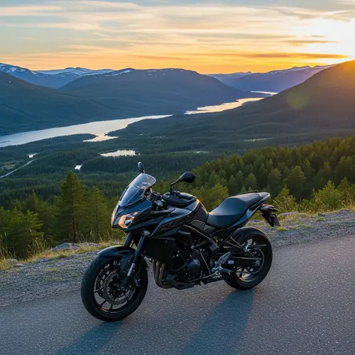 Riding a Motorbike in Nordic Landscapes - Thrilling Journey