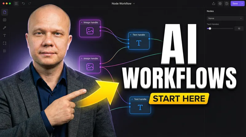 Create a Viral YouTube Thumbnail for AI Workflows