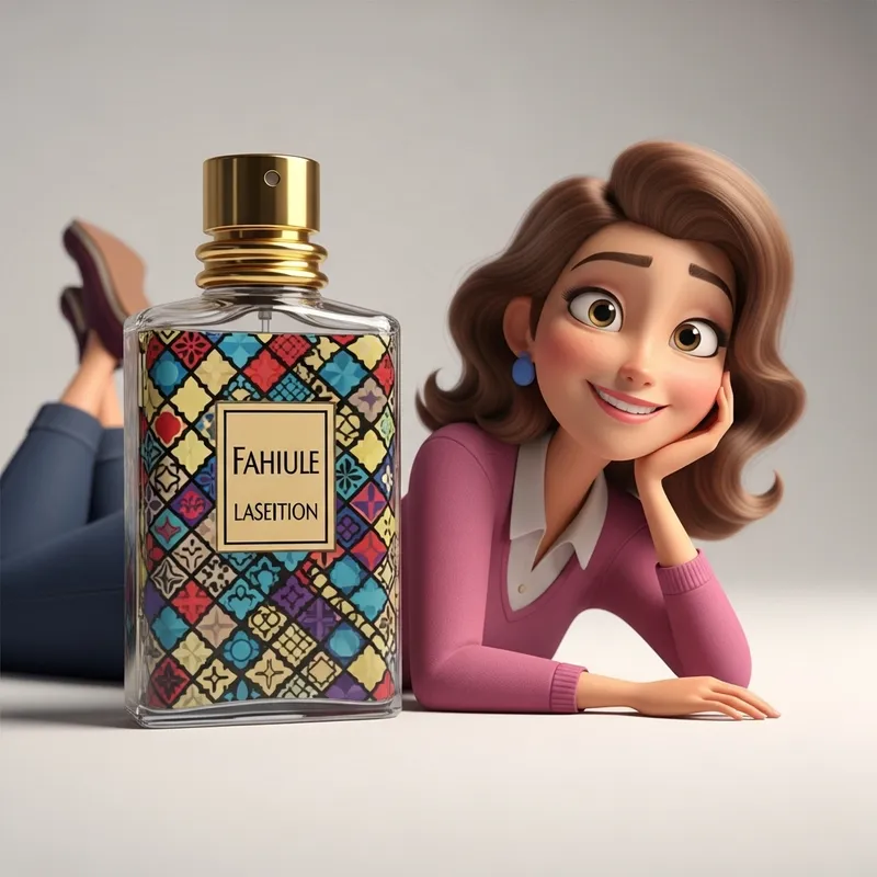 High-End Gucci Perfume Bottle & Cartoon Character