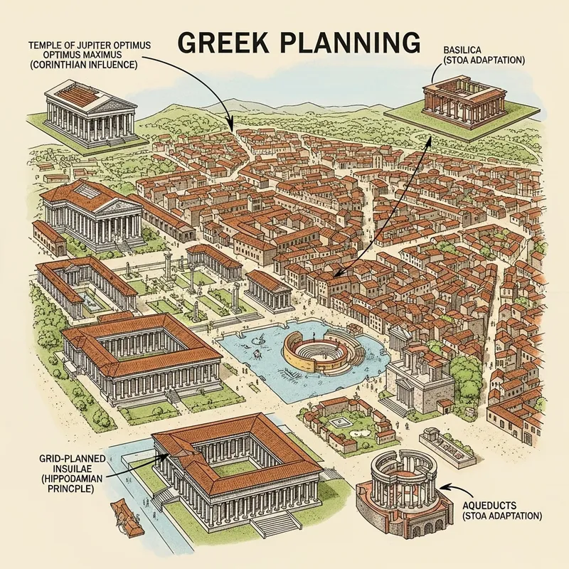 Greek Influence on Roman Urban Planning: Essential for Rome's Development