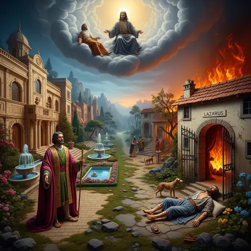 Parable of Luke 16:19-31 Diorama