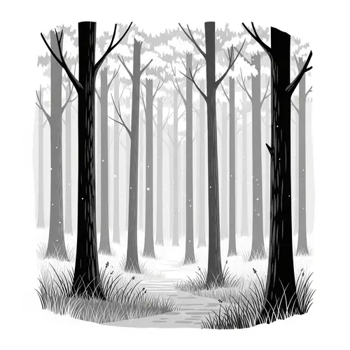 Enchanted Forest Minimalist Style