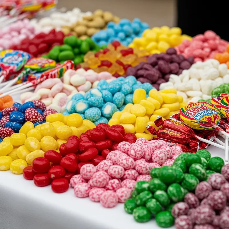 Colorful Assortment of Traditional Candy | Joyful Festive Treats