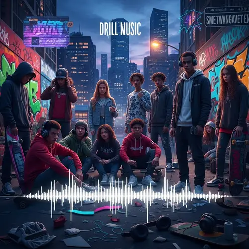 Urban Youth Culture: Drill Music Scene with Graffiti Art