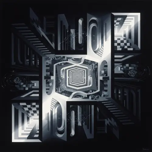 Quantum Mirage | Mind-Bending Artwork Playing with Light & Shadow