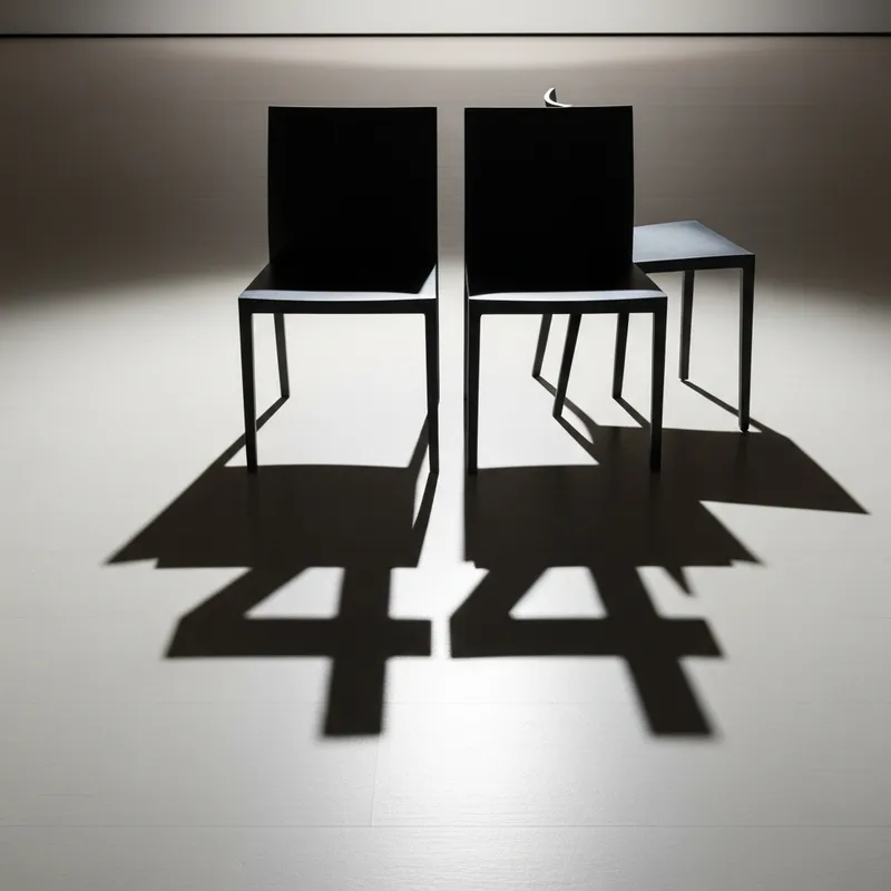 Two Chairs Casting Number 44 Shadow Illusion