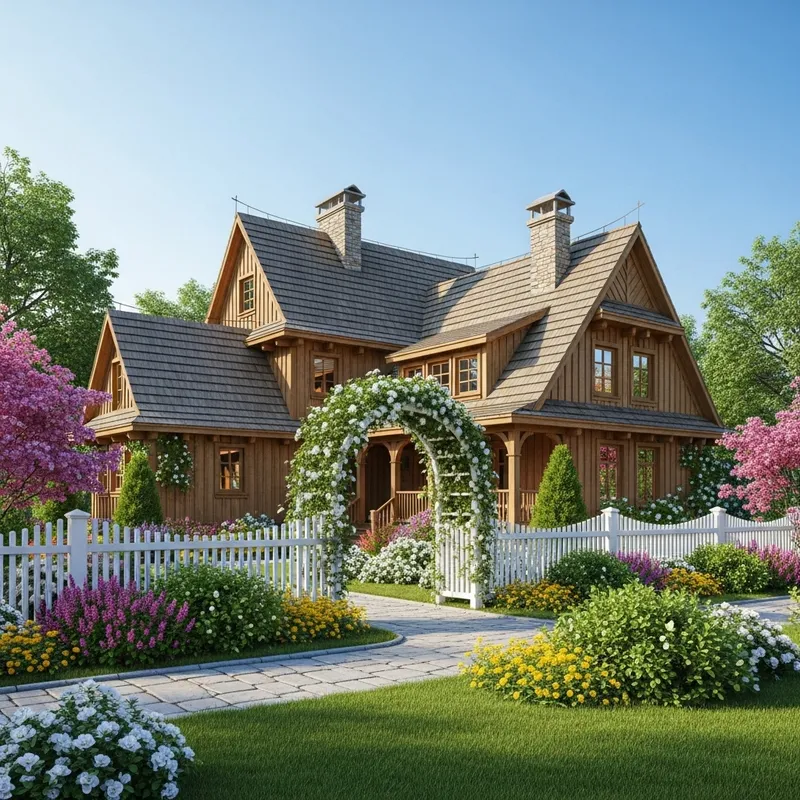 Design a Cozy Home with Wood and Gardens Design a Cozy Home with Wood and Gardens