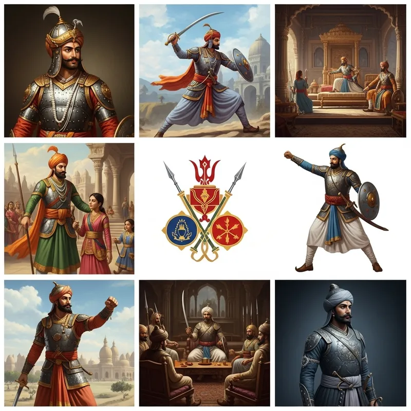 Rajput Warrior: Regal Portraits, Battle Scenes & Cultural Traditions
