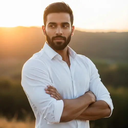 Strikingly Appealing South Asian Man