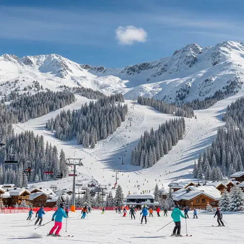 Skiing in a Natural Wonderland | Mountain Trails and Chalets