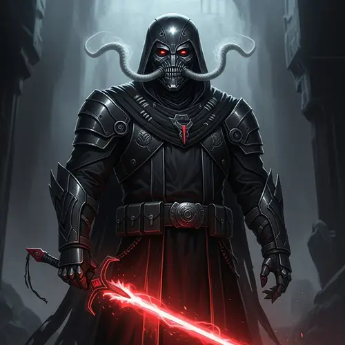 Darth Vader - Iconic Dark Lord with Red Lightsaber