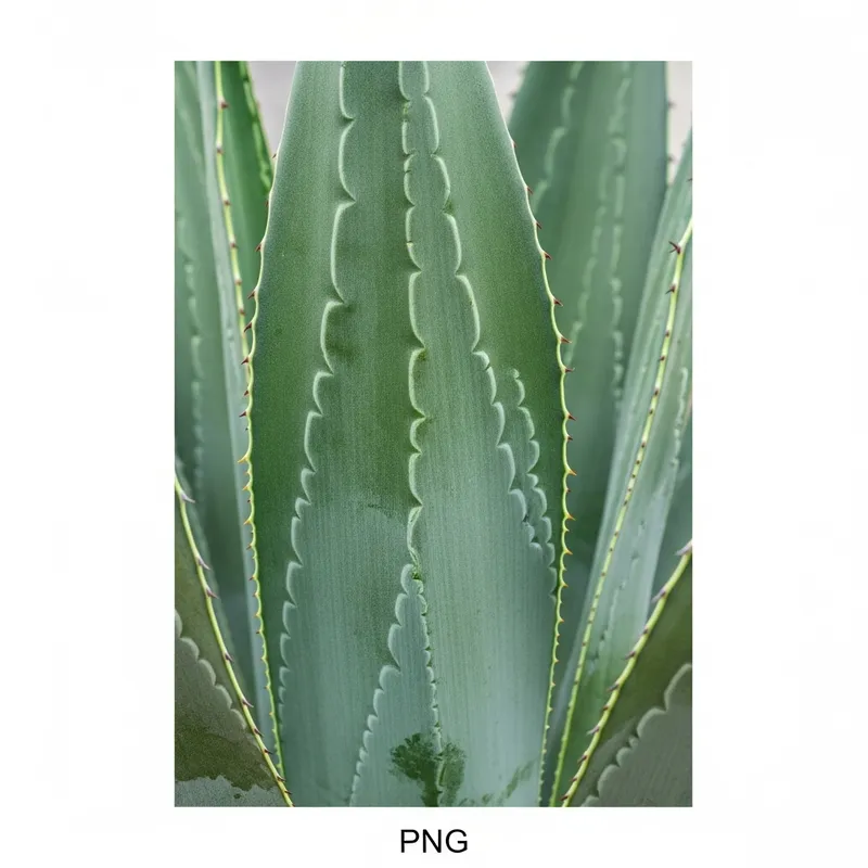 Detailed Agave Plant Sheet PNG for Label Design Detailed Agave Plant Sheet PNG for Label Design