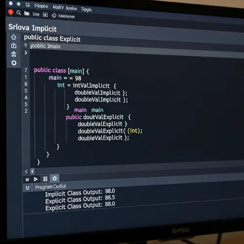 Java Program: Implicit vs Explicit Classes Output
