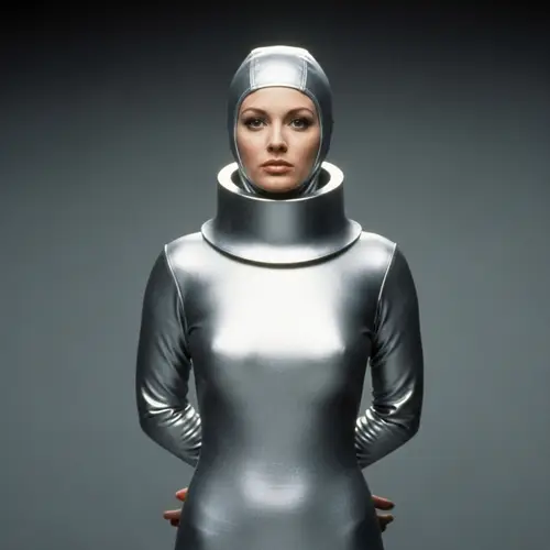Kate McCrae in Silver Suit - The Black Hole