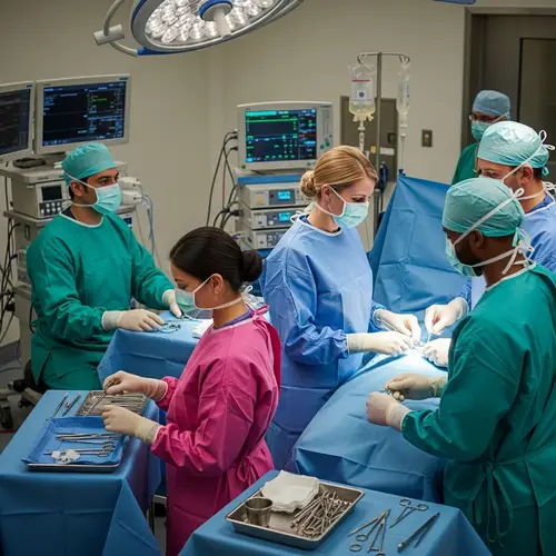 Professional Operating Room Etiquette Illustration