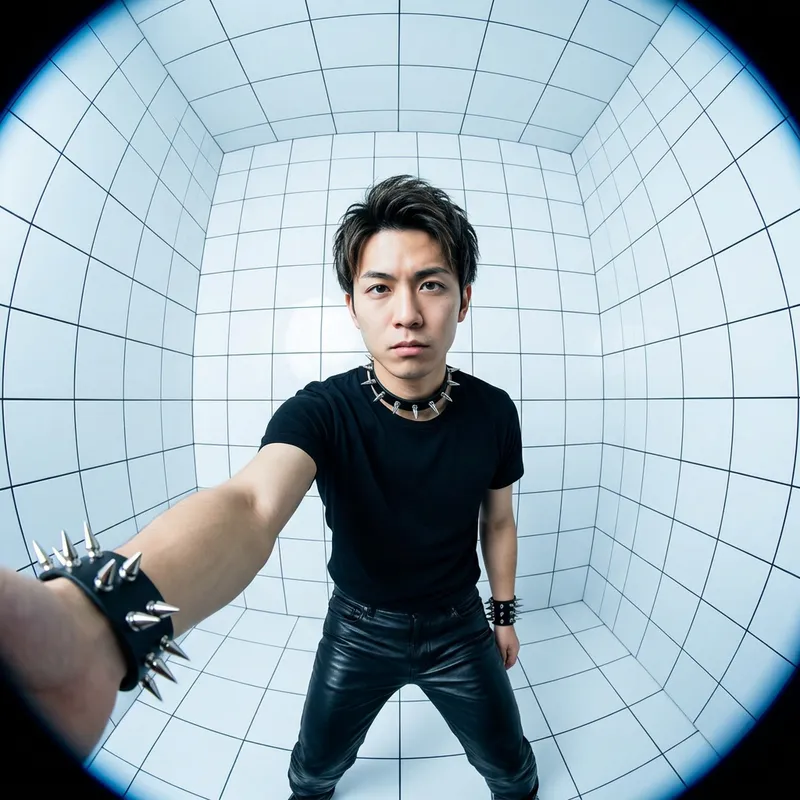 Extreme Fisheye Lens Selfie | Grunge Aesthetic