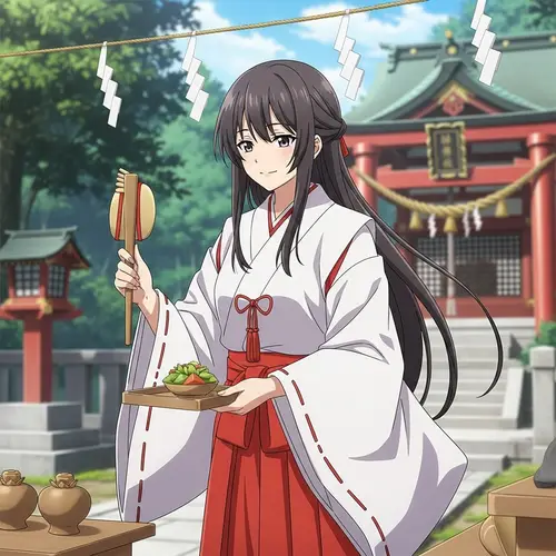 Tranquil Anime Shrine Maiden: Miko at 30