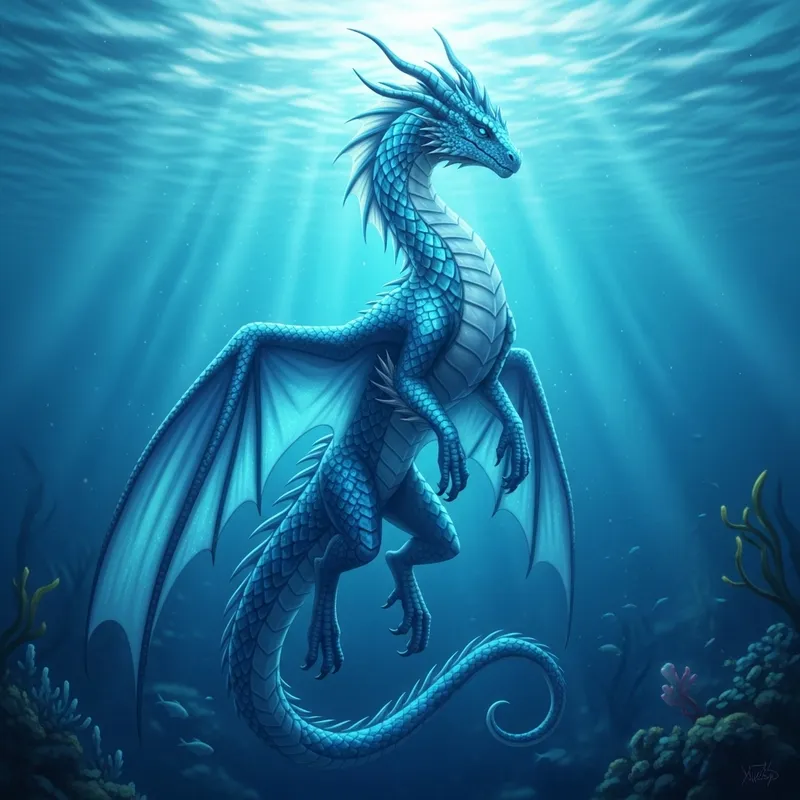 Majestic Seawing Dragon | Enchanting Underwater Elegance