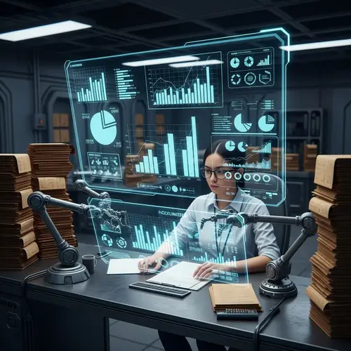 Futuristic Accounting Technology in Post-Apocalyptic Setting