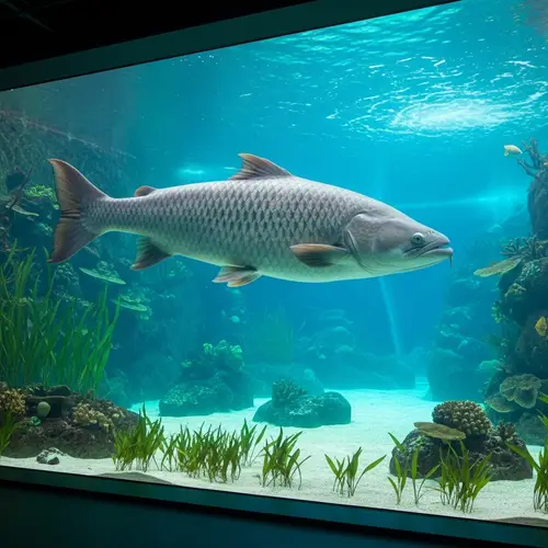 Enormous Fish in Colossal Aquarium