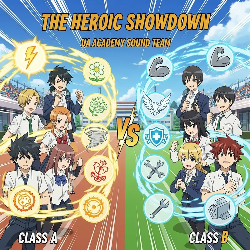 My Hero Academia Album Cover: Class A vs. Class B Competition My Hero Academia Album Cover: Class A vs. Class B Competition