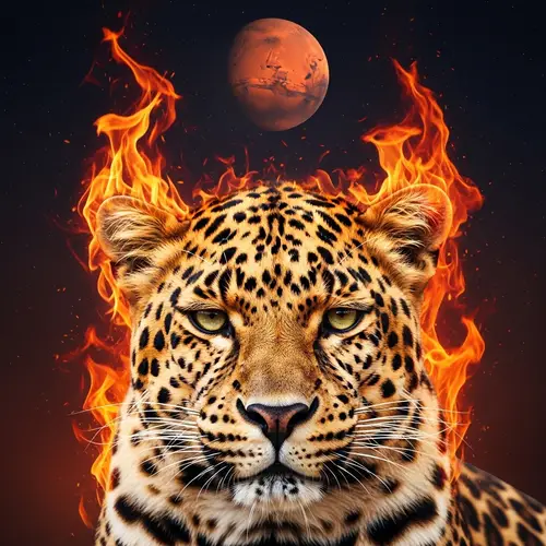 Leopard in Flames: Raw Power & Cosmic Intrigue