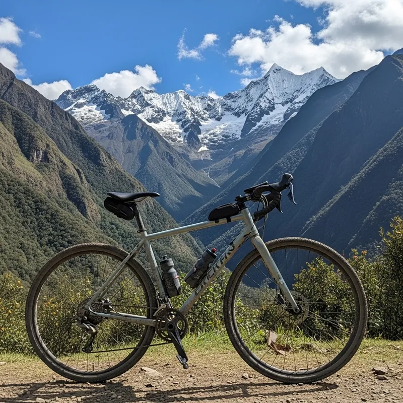 Gravel Biking in Colombian Andes Mountains