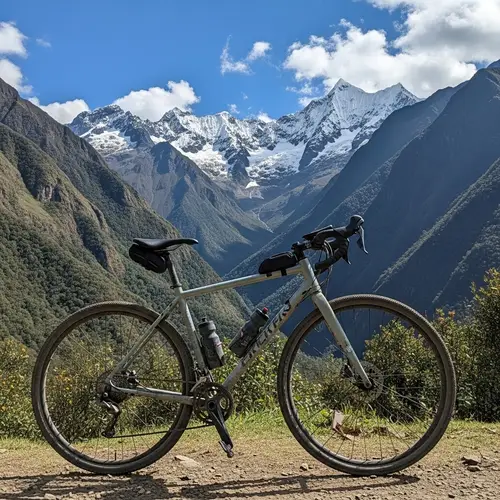 Gravel Bicycle Adventure in Majestic Andes Mountains
