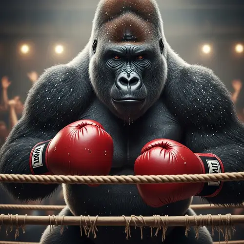 Boxing Gorilla: Power and Strength