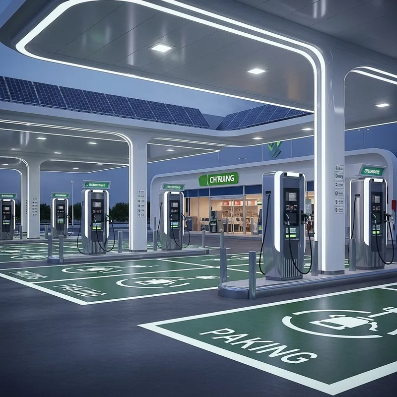 Future-Ready Petrol Station with EV Charging | Energy Age Vision