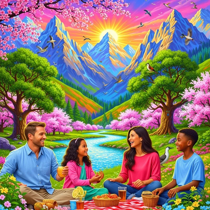 Psychedelic Nature Family Adventure | Spectacular Mountains & Picnic
