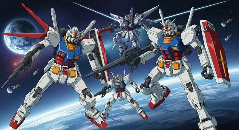 Anime Strike Fighters in Intense Space Battle | Mecha Genre