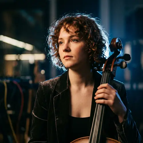 Artistic Musician Headshot with Creative Lighting